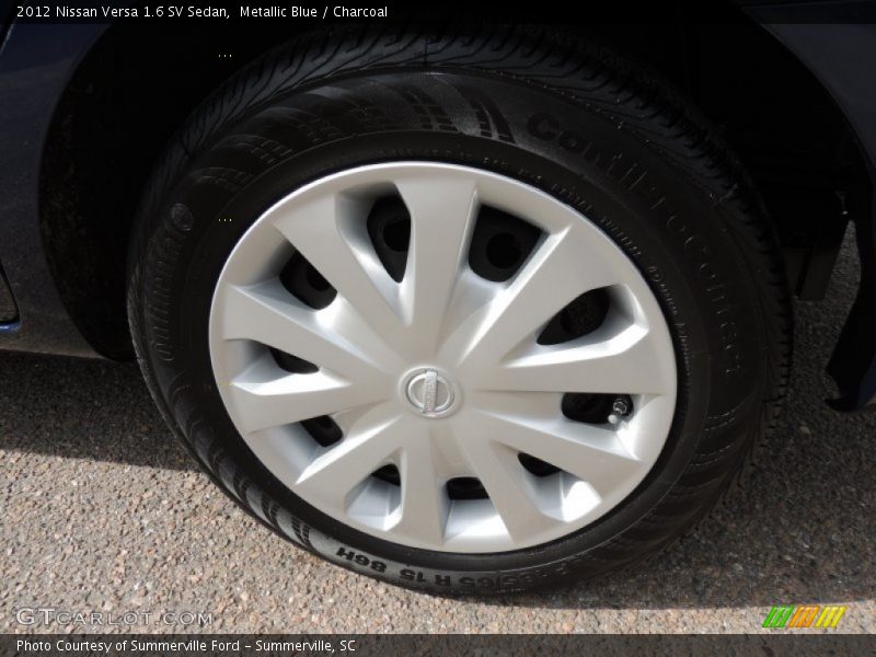 Metallic Blue / Charcoal 2012 Nissan Versa 1.6 SV Sedan