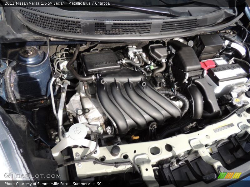 Metallic Blue / Charcoal 2012 Nissan Versa 1.6 SV Sedan