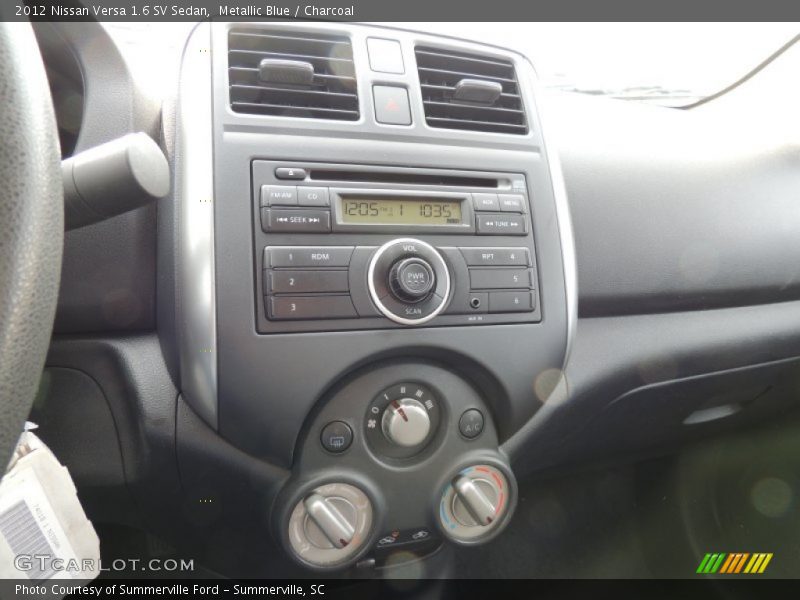 Metallic Blue / Charcoal 2012 Nissan Versa 1.6 SV Sedan