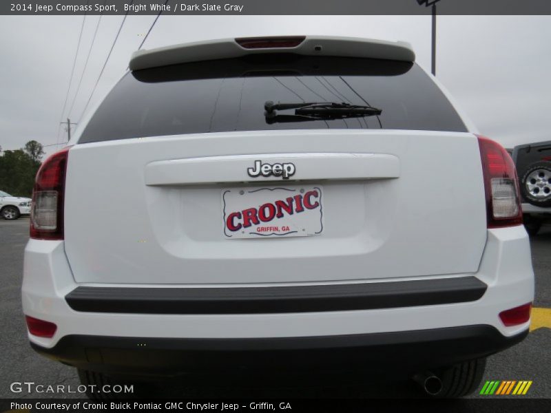 Bright White / Dark Slate Gray 2014 Jeep Compass Sport