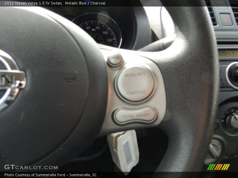 Metallic Blue / Charcoal 2012 Nissan Versa 1.6 SV Sedan