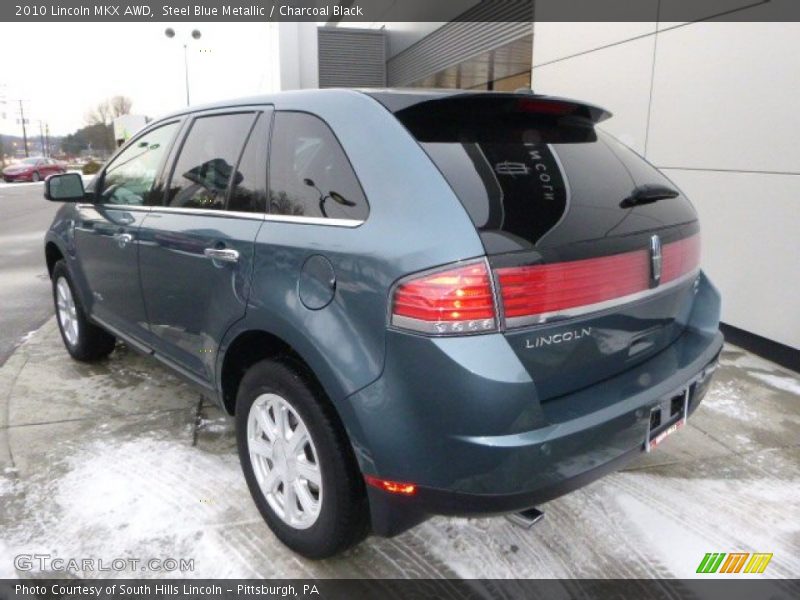 Steel Blue Metallic / Charcoal Black 2010 Lincoln MKX AWD