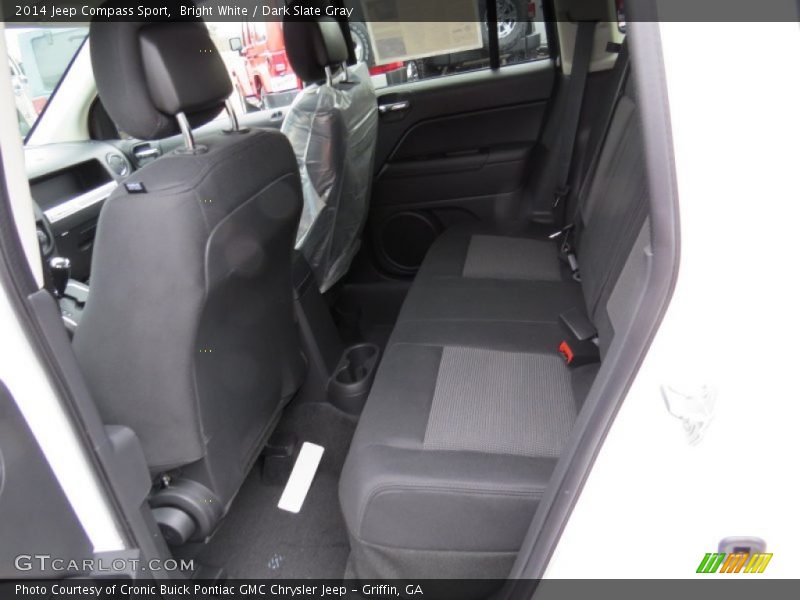 Bright White / Dark Slate Gray 2014 Jeep Compass Sport