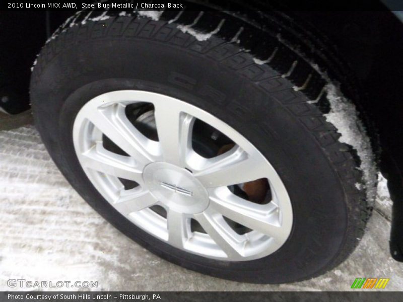 Steel Blue Metallic / Charcoal Black 2010 Lincoln MKX AWD