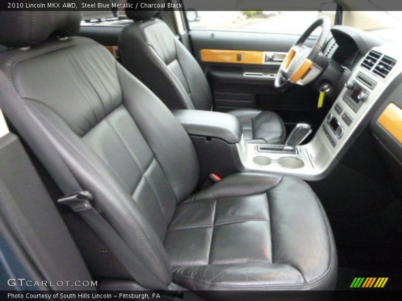 Steel Blue Metallic / Charcoal Black 2010 Lincoln MKX AWD