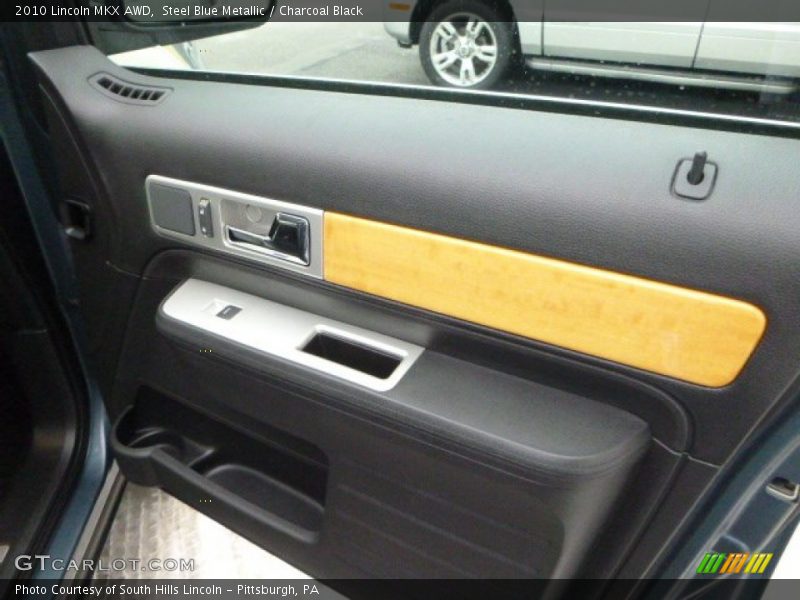 Steel Blue Metallic / Charcoal Black 2010 Lincoln MKX AWD