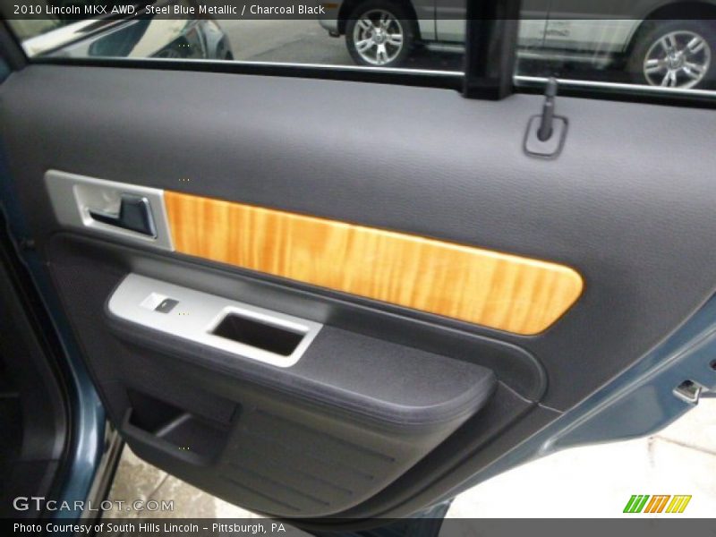 Steel Blue Metallic / Charcoal Black 2010 Lincoln MKX AWD