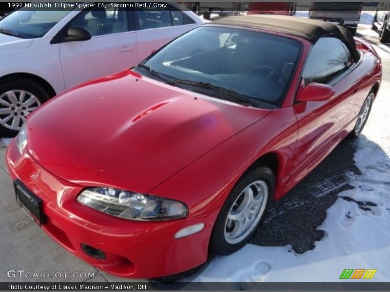 Saronno Red / Gray 1997 Mitsubishi Eclipse Spyder GS