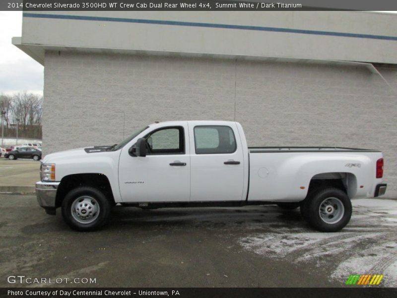  2014 Silverado 3500HD WT Crew Cab Dual Rear Wheel 4x4 Summit White