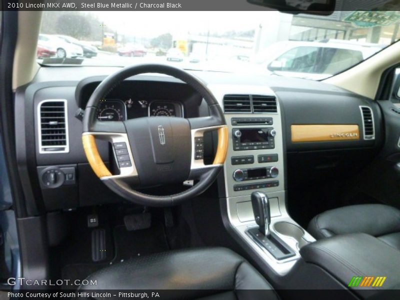 Steel Blue Metallic / Charcoal Black 2010 Lincoln MKX AWD