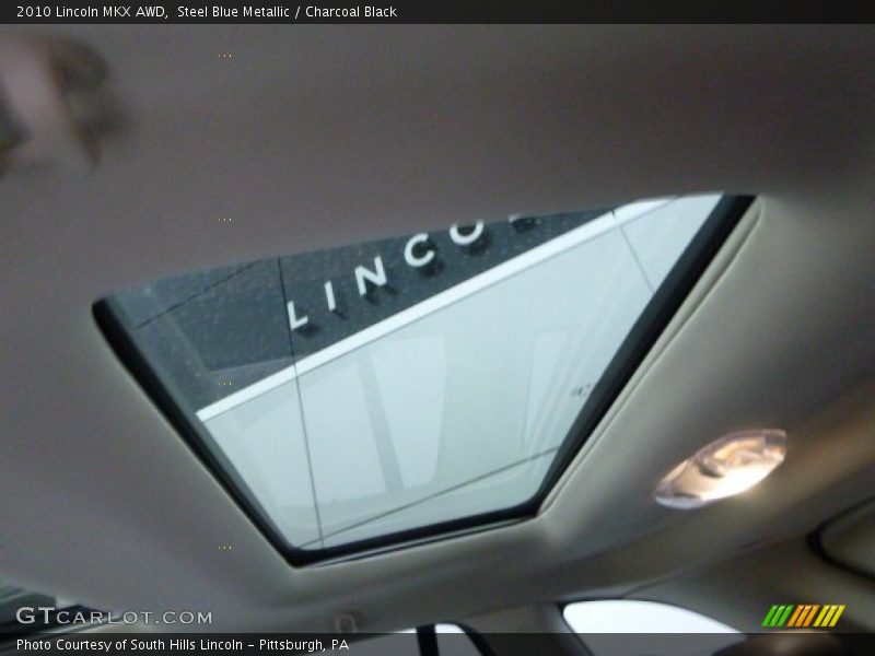 Steel Blue Metallic / Charcoal Black 2010 Lincoln MKX AWD