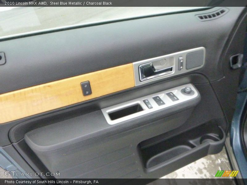 Steel Blue Metallic / Charcoal Black 2010 Lincoln MKX AWD