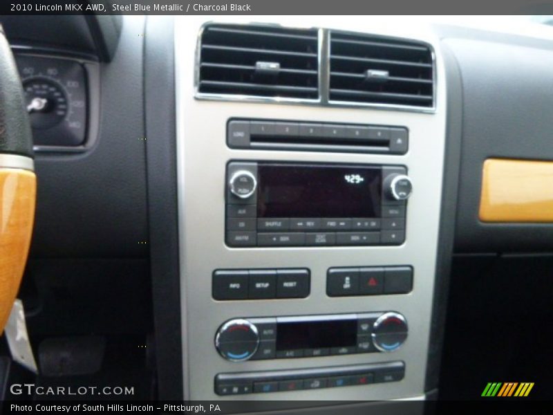 Steel Blue Metallic / Charcoal Black 2010 Lincoln MKX AWD
