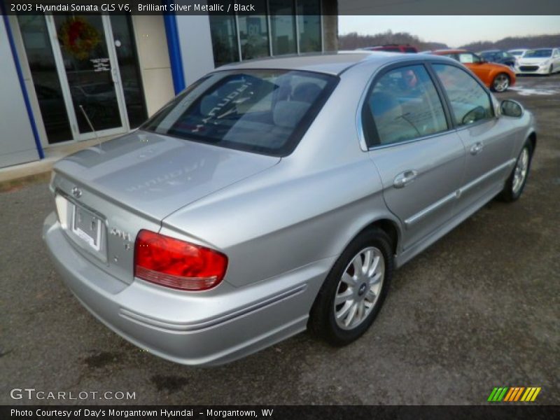 Brilliant Silver Metallic / Black 2003 Hyundai Sonata GLS V6