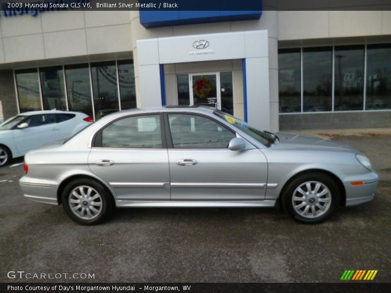 Brilliant Silver Metallic / Black 2003 Hyundai Sonata GLS V6