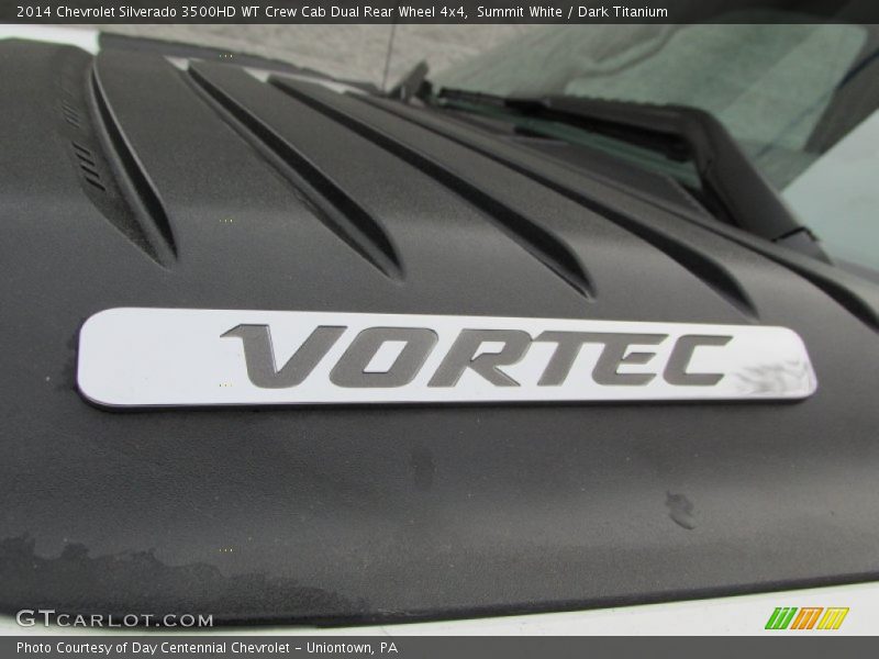 Summit White / Dark Titanium 2014 Chevrolet Silverado 3500HD WT Crew Cab Dual Rear Wheel 4x4