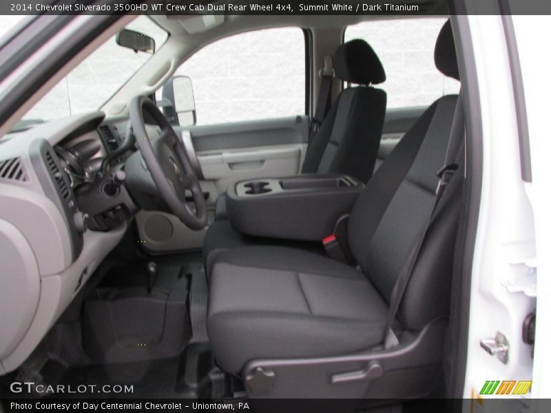 Front Seat of 2014 Silverado 3500HD WT Crew Cab Dual Rear Wheel 4x4