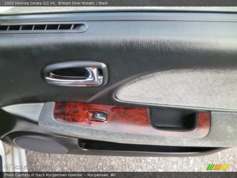 Brilliant Silver Metallic / Black 2003 Hyundai Sonata GLS V6
