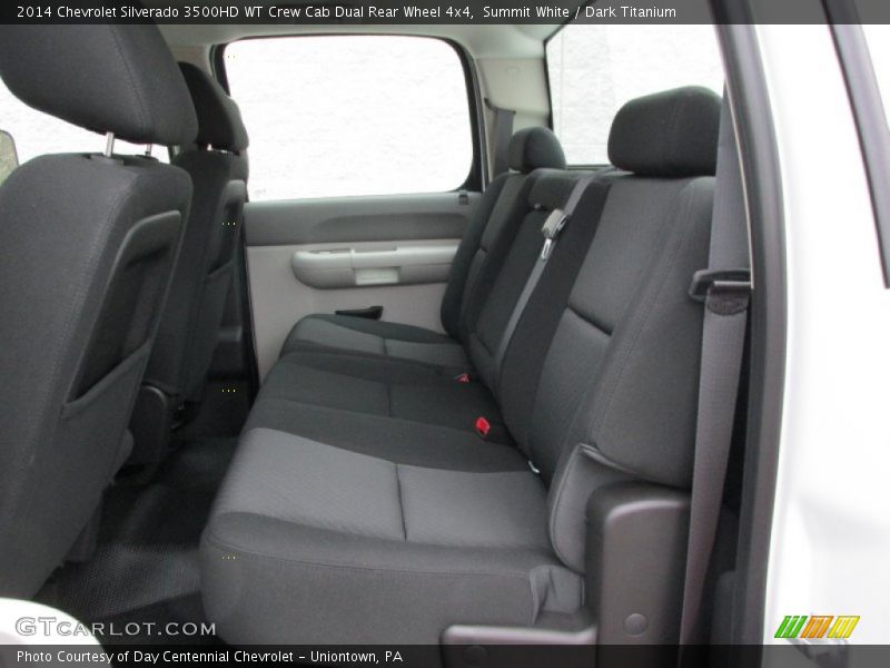 Rear Seat of 2014 Silverado 3500HD WT Crew Cab Dual Rear Wheel 4x4