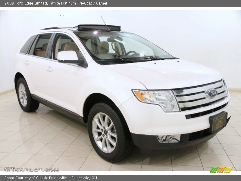 White Platinum Tri-Coat / Camel 2009 Ford Edge Limited