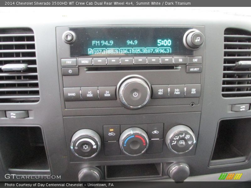 Controls of 2014 Silverado 3500HD WT Crew Cab Dual Rear Wheel 4x4