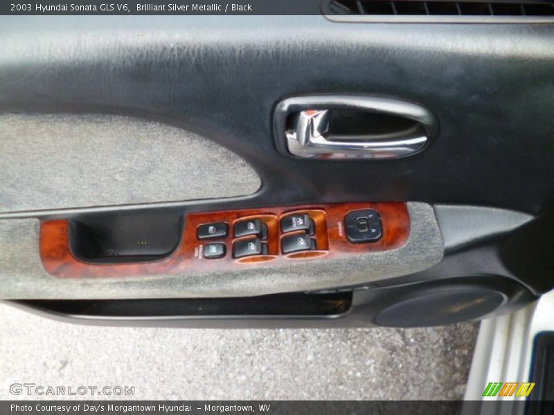Brilliant Silver Metallic / Black 2003 Hyundai Sonata GLS V6