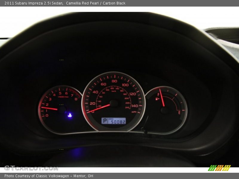 Camellia Red Pearl / Carbon Black 2011 Subaru Impreza 2.5i Sedan