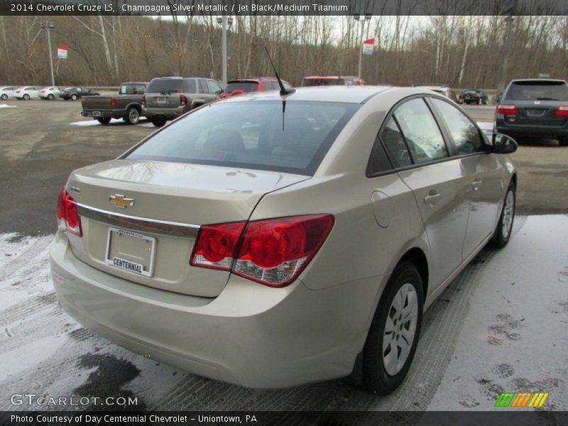 Champagne Silver Metallic / Jet Black/Medium Titanium 2014 Chevrolet Cruze LS