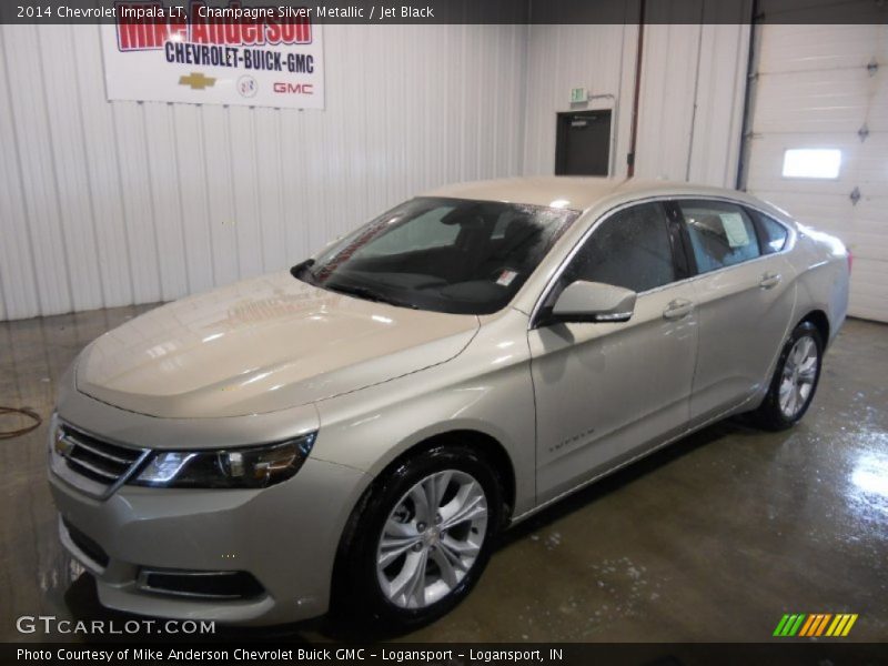 Champagne Silver Metallic / Jet Black 2014 Chevrolet Impala LT