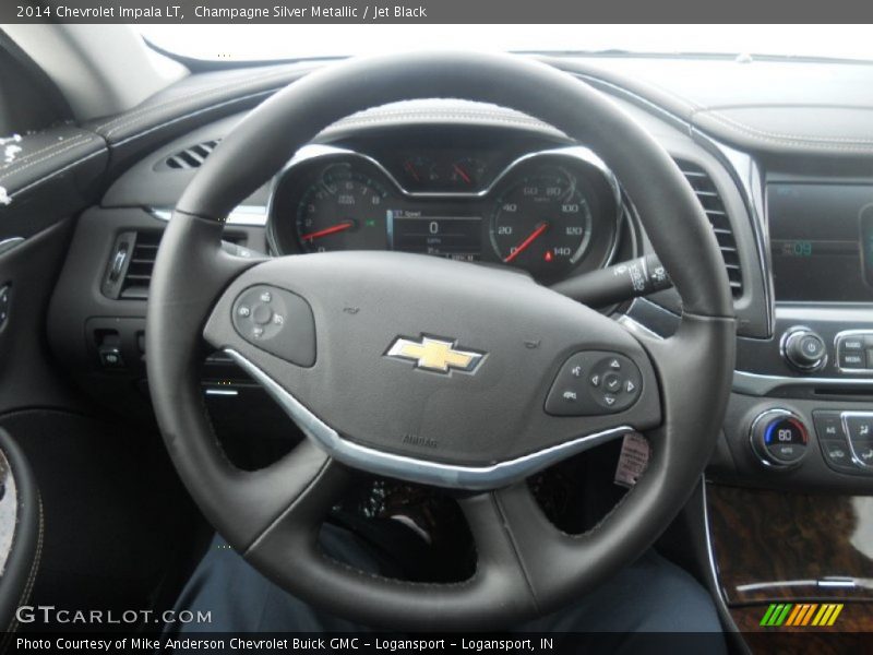 Champagne Silver Metallic / Jet Black 2014 Chevrolet Impala LT