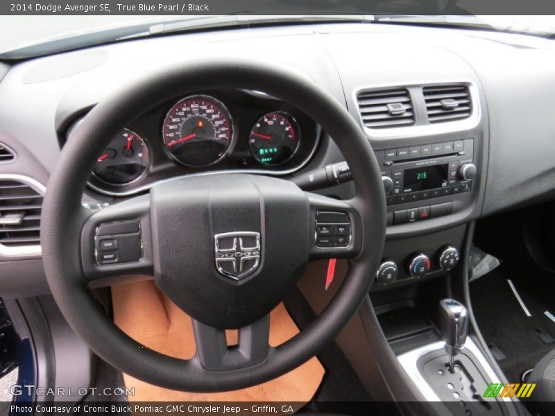 True Blue Pearl / Black 2014 Dodge Avenger SE