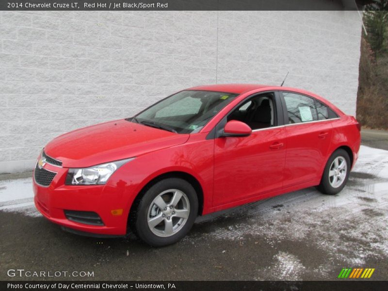 Red Hot / Jet Black/Sport Red 2014 Chevrolet Cruze LT