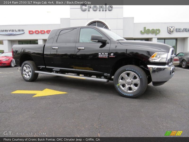 Black / Black/Diesel Gray 2014 Ram 2500 SLT Mega Cab 4x4