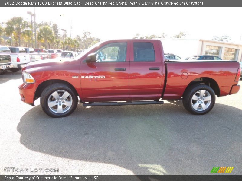 Deep Cherry Red Crystal Pearl / Dark Slate Gray/Medium Graystone 2012 Dodge Ram 1500 Express Quad Cab