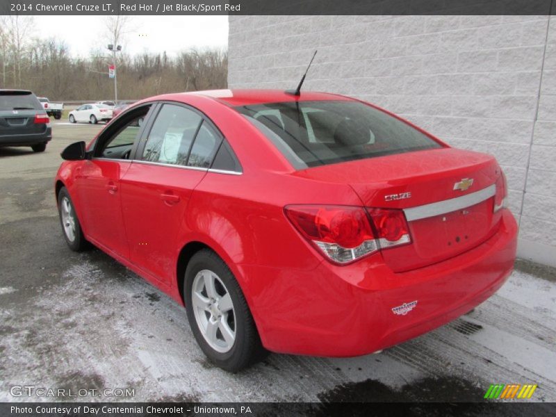 Red Hot / Jet Black/Sport Red 2014 Chevrolet Cruze LT
