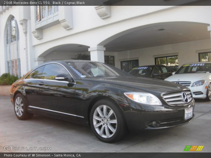 Black / Cognac/Black 2008 Mercedes-Benz CL 550