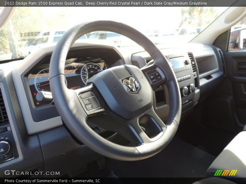 Deep Cherry Red Crystal Pearl / Dark Slate Gray/Medium Graystone 2012 Dodge Ram 1500 Express Quad Cab