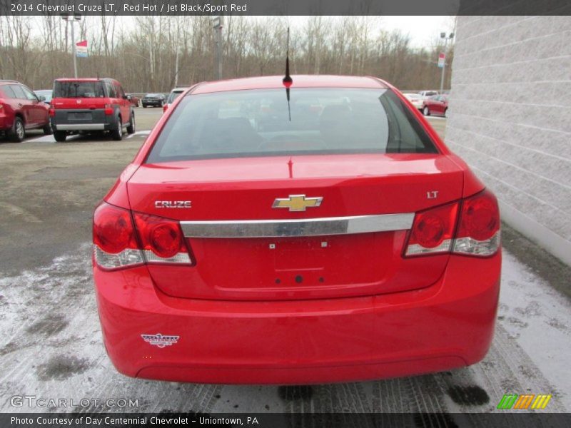 Red Hot / Jet Black/Sport Red 2014 Chevrolet Cruze LT