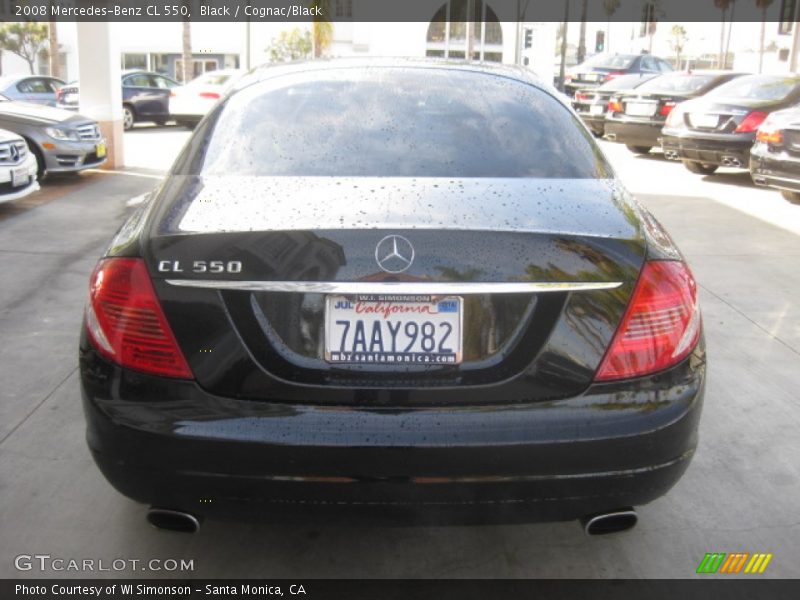 Black / Cognac/Black 2008 Mercedes-Benz CL 550