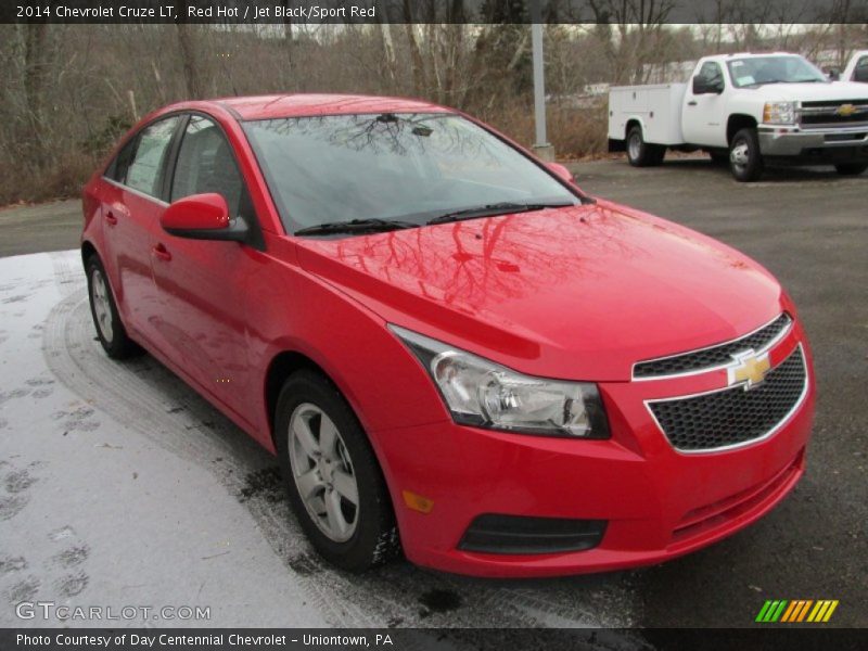 Red Hot / Jet Black/Sport Red 2014 Chevrolet Cruze LT