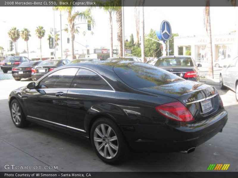 Black / Cognac/Black 2008 Mercedes-Benz CL 550