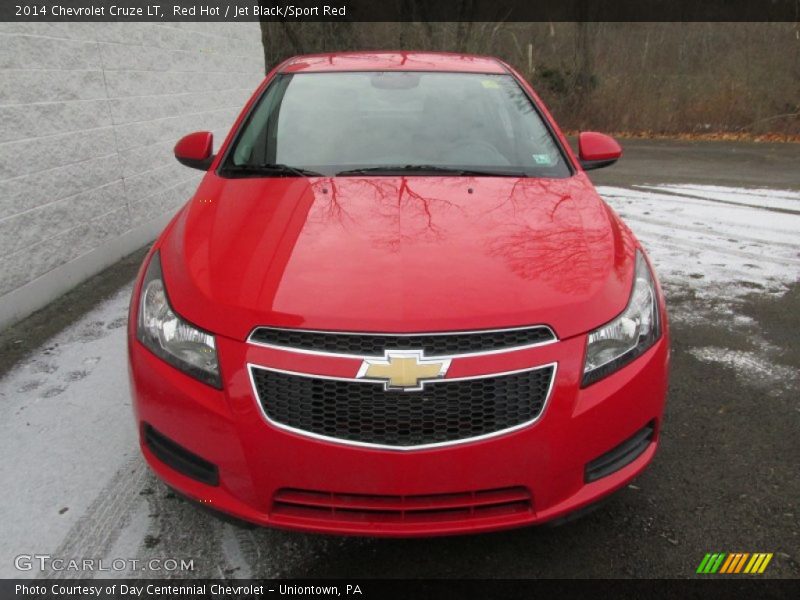 Red Hot / Jet Black/Sport Red 2014 Chevrolet Cruze LT