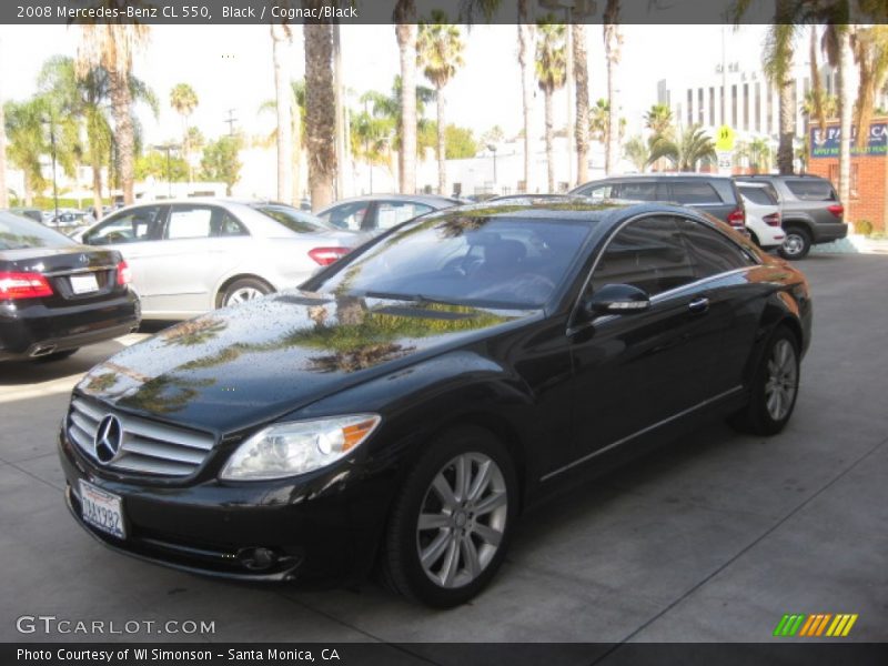Black / Cognac/Black 2008 Mercedes-Benz CL 550