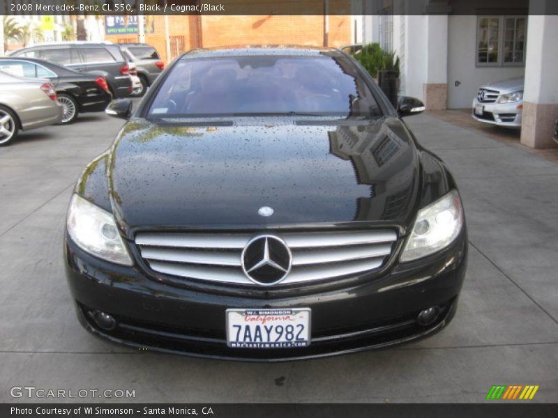 Black / Cognac/Black 2008 Mercedes-Benz CL 550