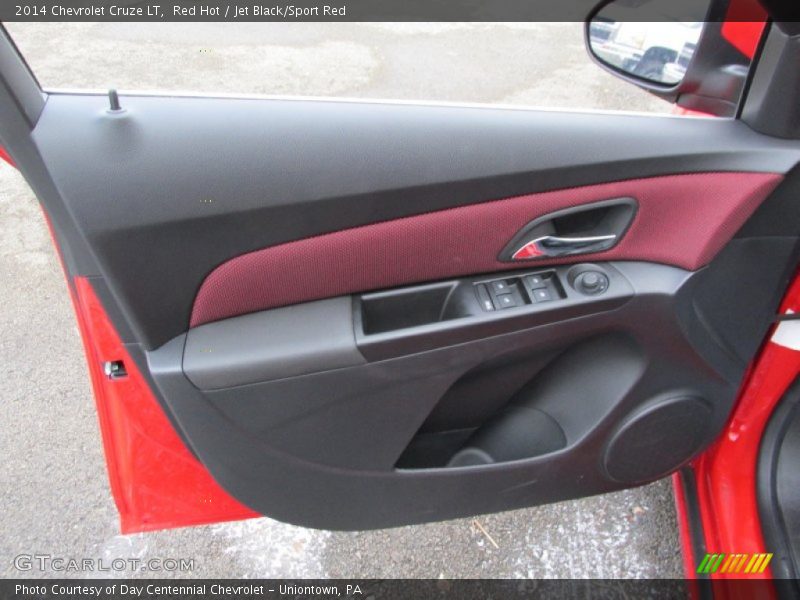 Red Hot / Jet Black/Sport Red 2014 Chevrolet Cruze LT