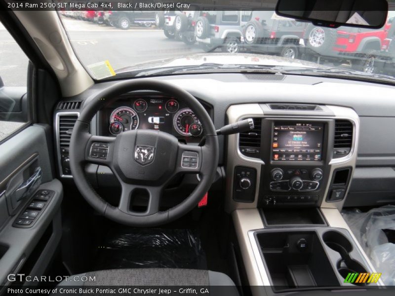 Black / Black/Diesel Gray 2014 Ram 2500 SLT Mega Cab 4x4