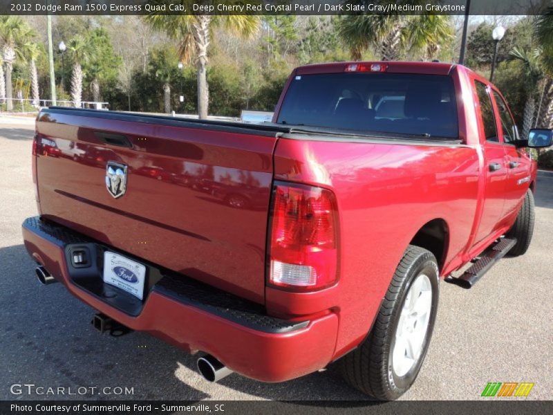 Deep Cherry Red Crystal Pearl / Dark Slate Gray/Medium Graystone 2012 Dodge Ram 1500 Express Quad Cab