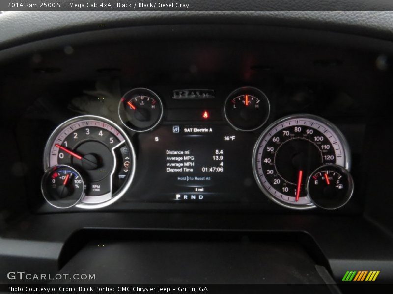 Black / Black/Diesel Gray 2014 Ram 2500 SLT Mega Cab 4x4