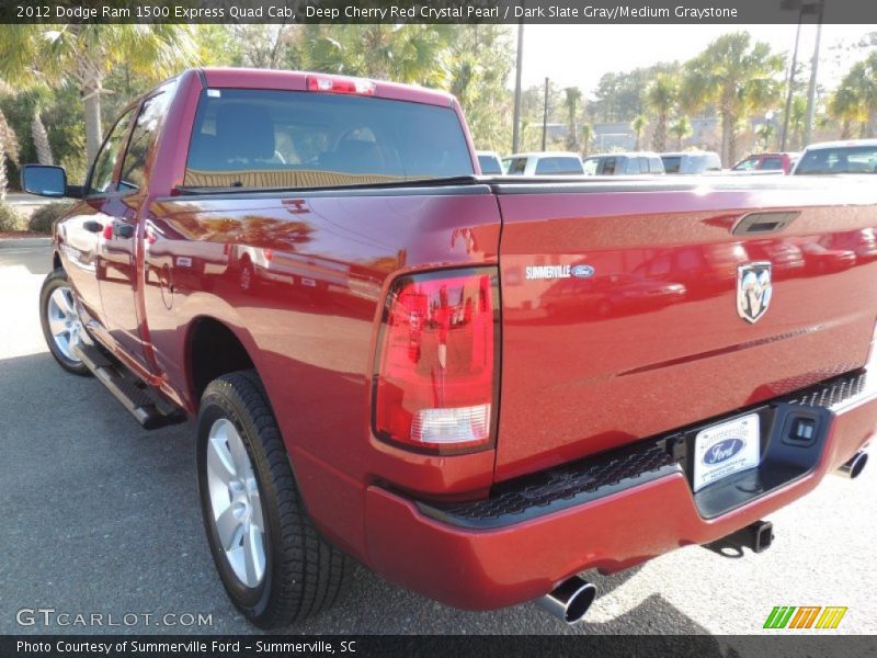 Deep Cherry Red Crystal Pearl / Dark Slate Gray/Medium Graystone 2012 Dodge Ram 1500 Express Quad Cab