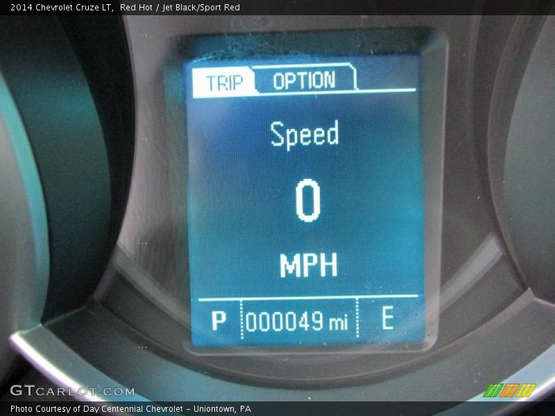 Red Hot / Jet Black/Sport Red 2014 Chevrolet Cruze LT
